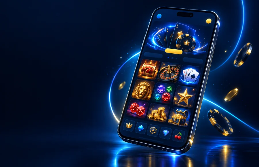 Ilustracja mobilnego interfejsu Boomerang Casino